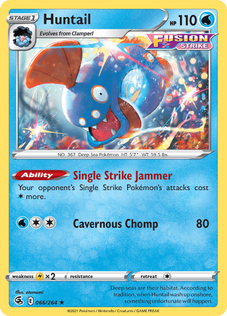 Huntail (Reverse Holofoil) (66) — Fusion Strike