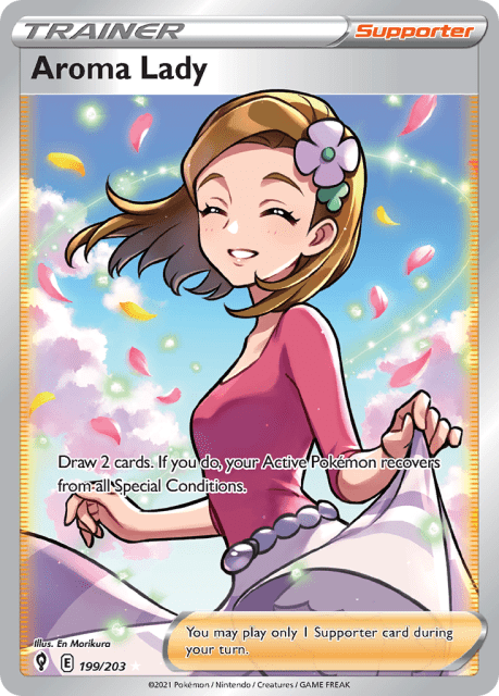 Aroma Lady (Holofoil) (199) — Evolving Skies