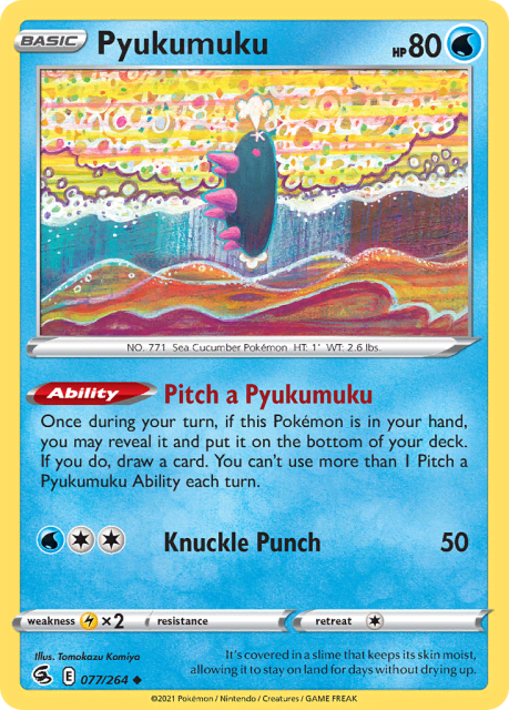 Pyukumuku (Reverse Holofoil) (77) — Fusion Strike