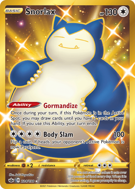 Snorlax (Holofoil) (224) — Chilling Reign