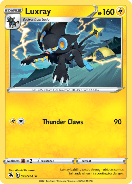 Luxray (Reverse Holofoil) (93) — Fusion Strike