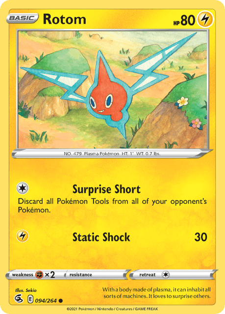 Rotom (Reverse Holofoil) (94) — Fusion Strike
