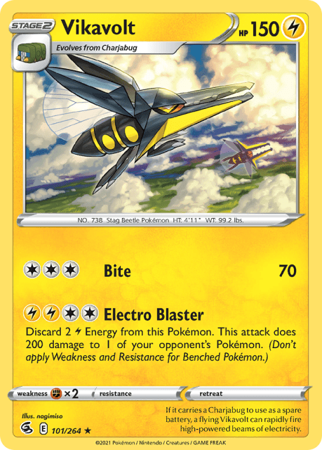 Vikavolt (Reverse Holofoil) (101) — Fusion Strike