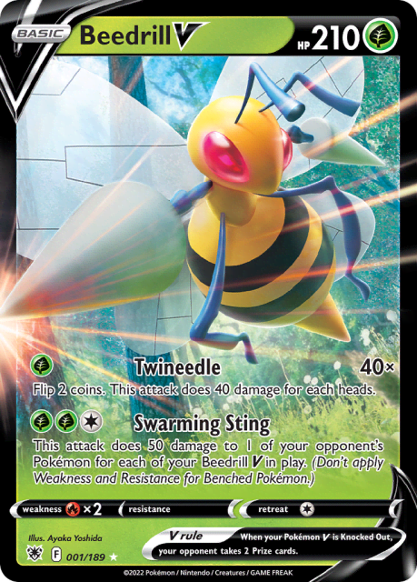 Beedrill V (Holofoil) (1) — Astral Radiance