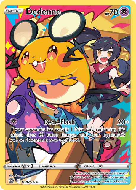 Dedenne (Holofoil) (TG07) — Brilliant Stars Trainer Gallery
