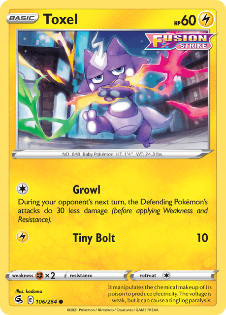 Toxel (Reverse Holofoil) (106) — Fusion Strike