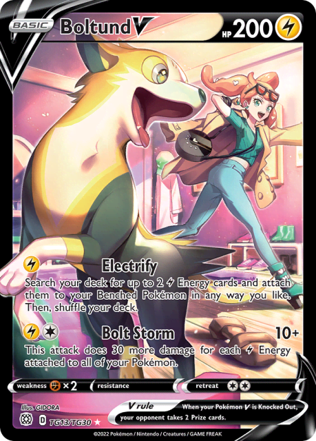 Boltund V (Holofoil) (TG13) — Brilliant Stars Trainer Gallery