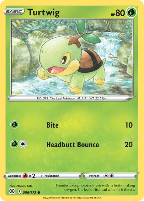 Turtwig (Reverse Holofoil) (6) — Brilliant Stars