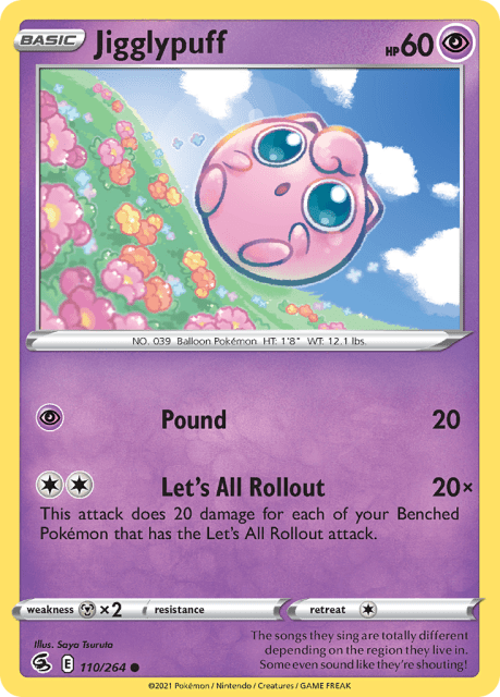 Jigglypuff (Reverse Holofoil) (110) — Fusion Strike