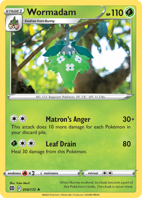 Wormadam (Play Pokemon Stamp) (10) — Brilliant Stars