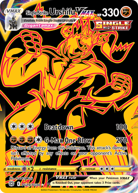 Single Strike Urshifu VMAX (Holofoil) (TG29) — Brilliant Stars Trainer Gallery