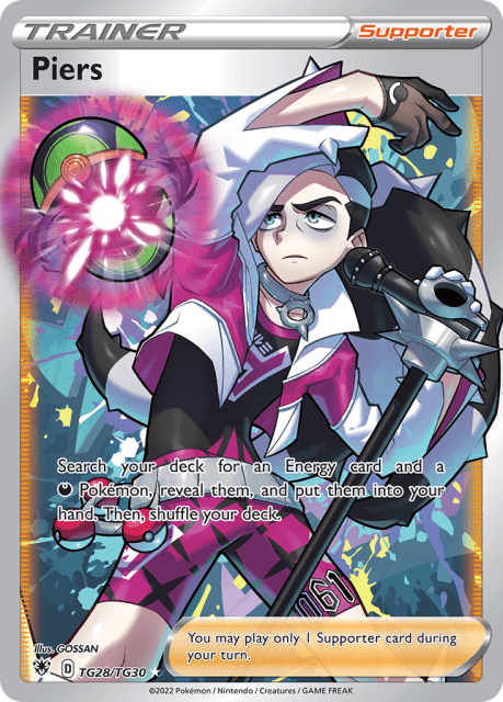 Piers (Holofoil) (TG28) — Astral Radiance Trainer Gallery