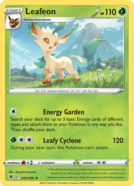 Leafeon (Reverse Holofoil) (13) — Astral Radiance