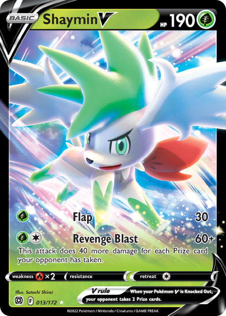Shaymin V (Play Pokemon Stamp Holofoil) (13) — Brilliant Stars