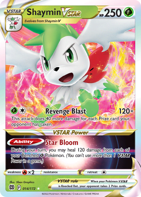 Shaymin VSTAR (Holofoil) (14) — Brilliant Stars