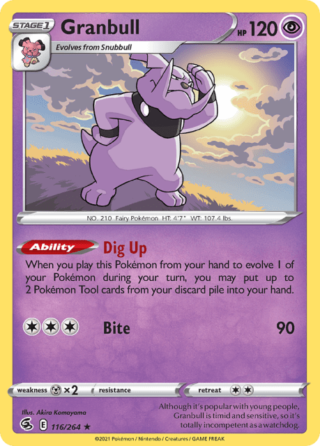 Granbull (Reverse Holofoil) (116) — Fusion Strike