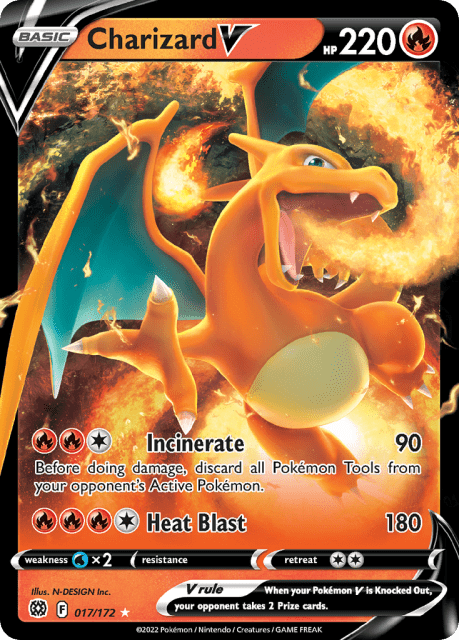 Charizard V (Play Pokemon Stamp Holofoil) (17) — Brilliant Stars