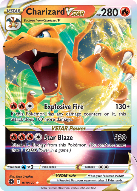 Charizard VSTAR (Holofoil) (18) — Brilliant Stars