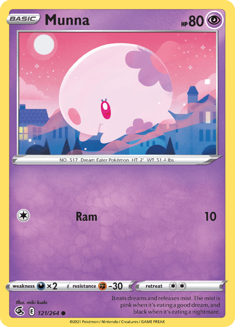 Munna (Reverse Holofoil) (121) — Fusion Strike