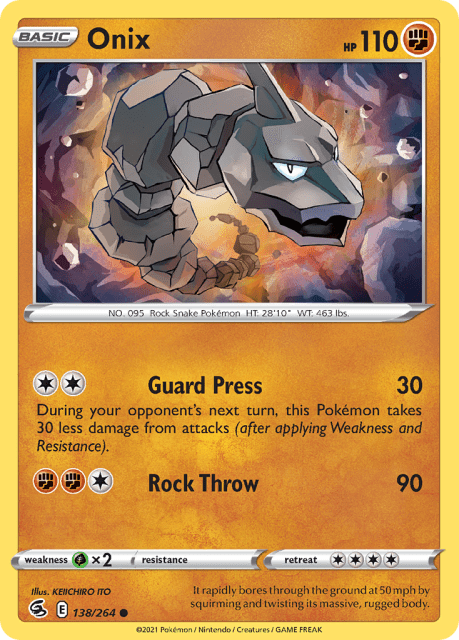 Onix (Reverse Holofoil) (138) — Fusion Strike