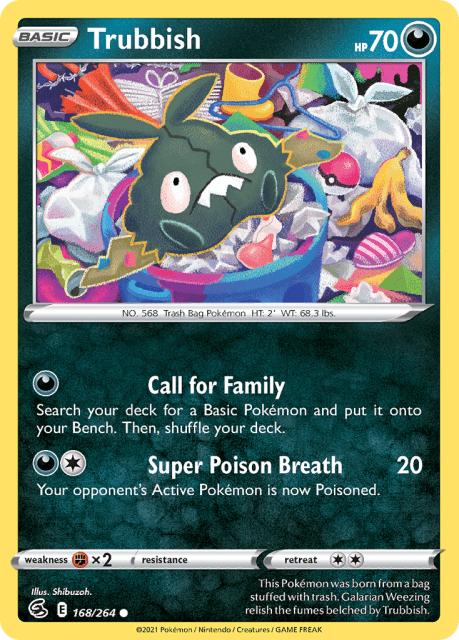 Trubbish (Reverse Holofoil) (168) — Fusion Strike