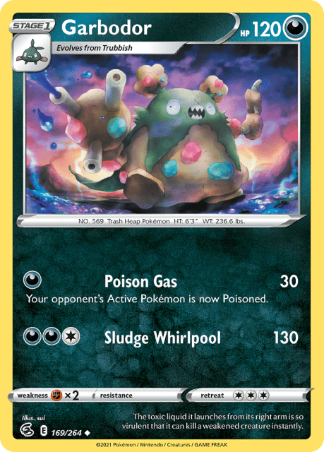 Garbodor (Reverse Holofoil) (169) — Fusion Strike