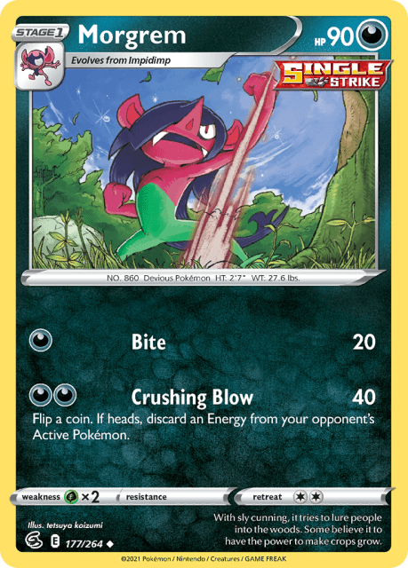 Morgrem (Reverse Holofoil) (177) — Fusion Strike