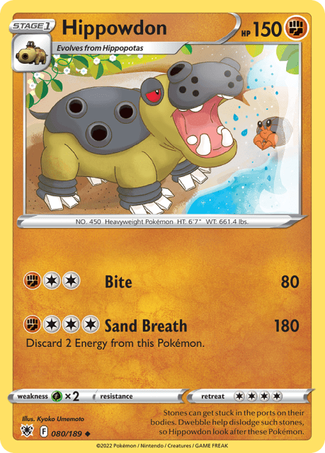 Hippowdon (Reverse Holofoil) (80) — Astral Radiance