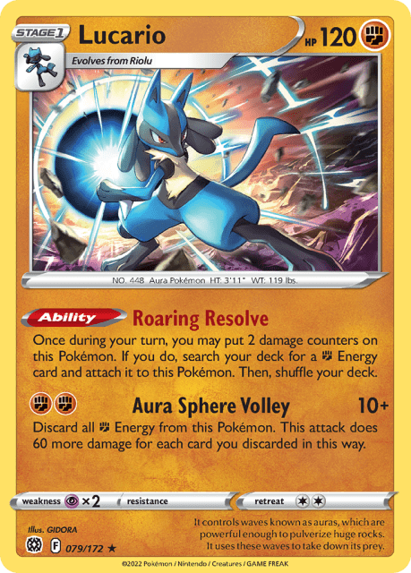 Lucario (Holofoil) (79) — Brilliant Stars