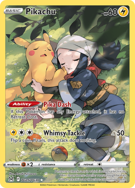 Pikachu (Holofoil) (TG05) — Lost Origin Trainer Gallery