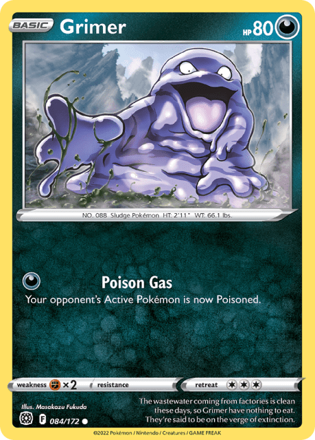 Grimer (Reverse Holofoil) (84) — Brilliant Stars