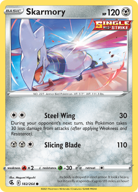 Skarmory (Reverse Holofoil) (182) — Fusion Strike
