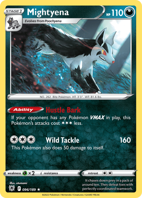 Mightyena (Reverse Holofoil) (96) — Astral Radiance
