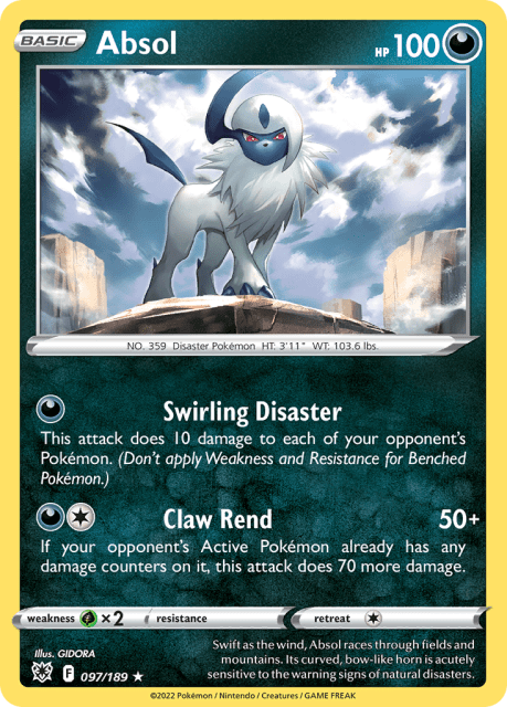 Absol (Holofoil) (97) — Astral Radiance