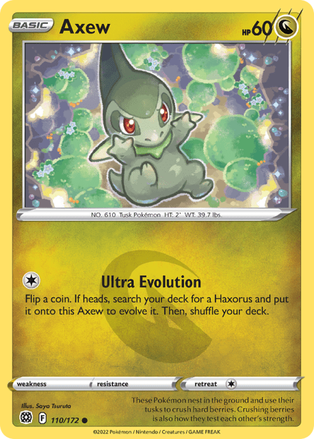 Axew (Reverse Holofoil) (110) — Brilliant Stars