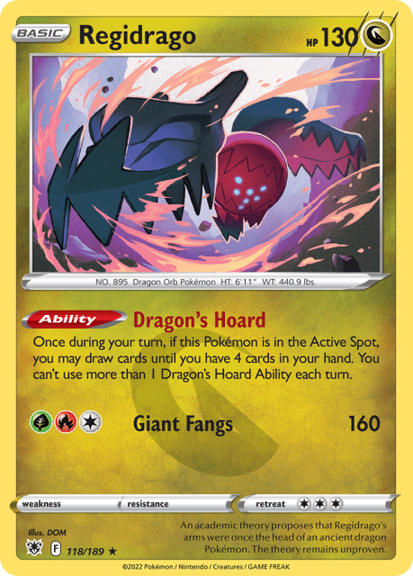 Regidrago (Reverse Holofoil) (118) — Astral Radiance