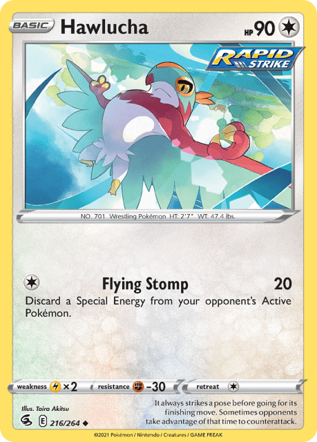 Hawlucha (Reverse Holofoil) (216) — Fusion Strike