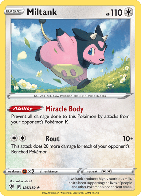 Miltank (Reverse Holofoil) (126) — Astral Radiance