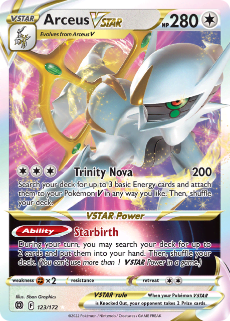 Arceus VSTAR (Jumbo) (123) — Brilliant Stars