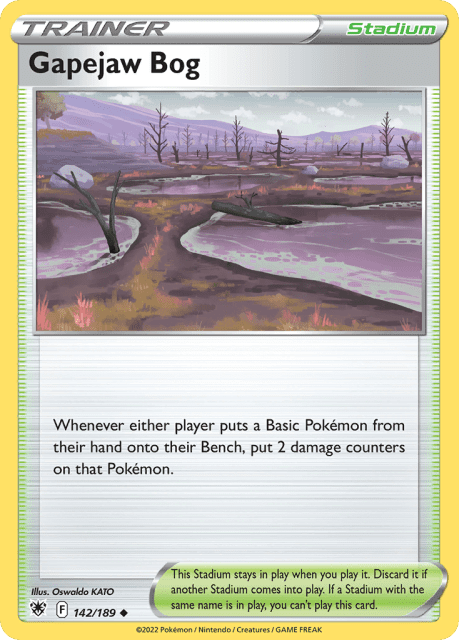 Gapejaw Bog (Play Pokemon Stamp) (142) — Astral Radiance