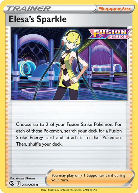 Elesa's Sparkle (Play Pokemon Stamp) (233) — Fusion Strike