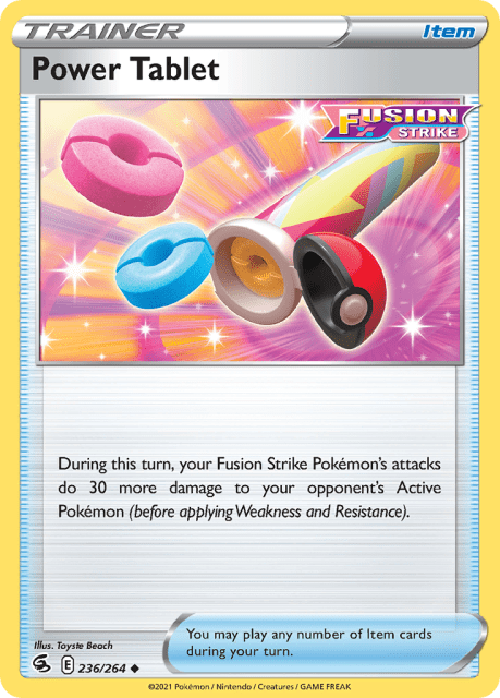 Power Tablet (Play Pokemon Stamp) (236) — Fusion Strike