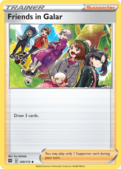 Friends in Galar (Reverse Holofoil) (140) — Brilliant Stars