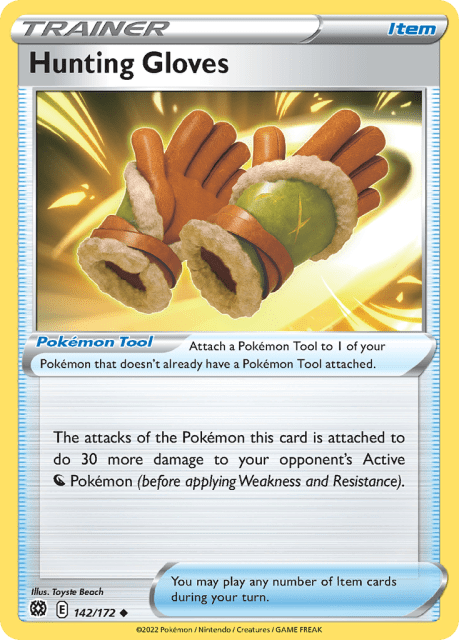 Hunting Gloves (Reverse Holofoil) (142) — Brilliant Stars