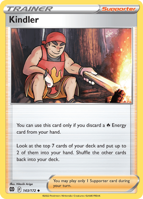 Kindler (Play Pokemon Stamp) (143) — Brilliant Stars
