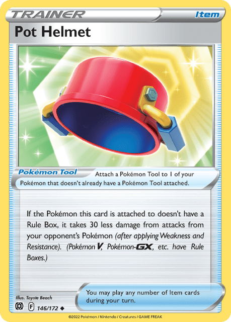 Pot Helmet (Reverse Holofoil) (146) — Brilliant Stars