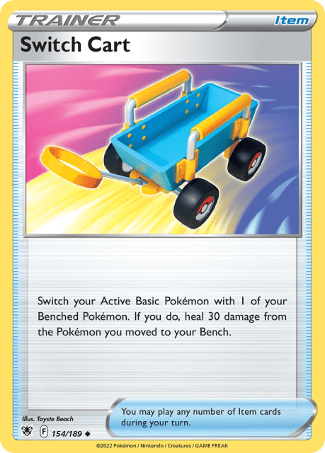 Switch Cart (Play Pokemon Stamp Holofoil) (154) — Astral Radiance