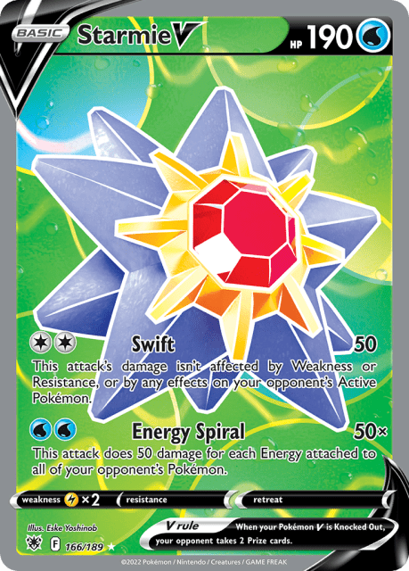Starmie V (Holofoil) (166) — Astral Radiance