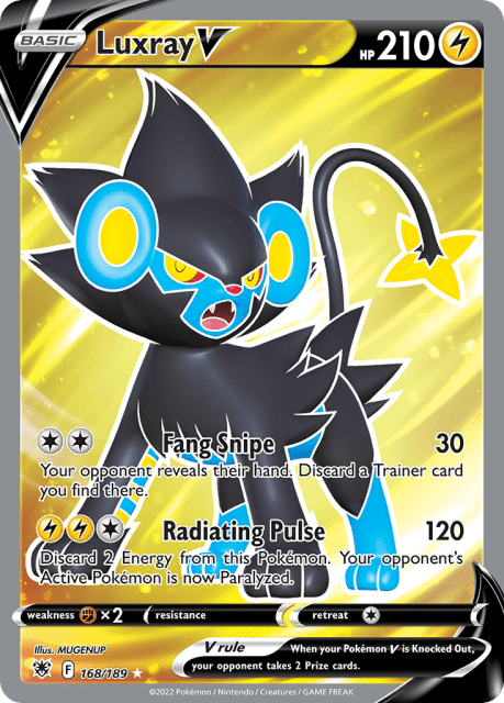 Luxray V (Holofoil) (168) — Astral Radiance