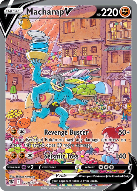 Machamp V (Holofoil) (172) — Astral Radiance